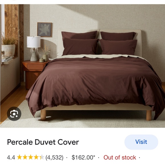 Parachute Bedding Parachute Duvet Cover In Raisin Poshmark